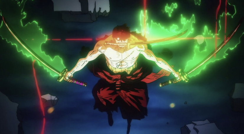The Three-Sword Style of the Supreme King! Zoro vs. King