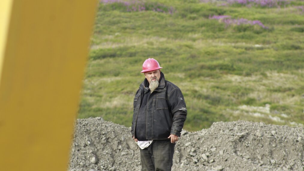 Todd Hoffman keeping track of the reclamation work.