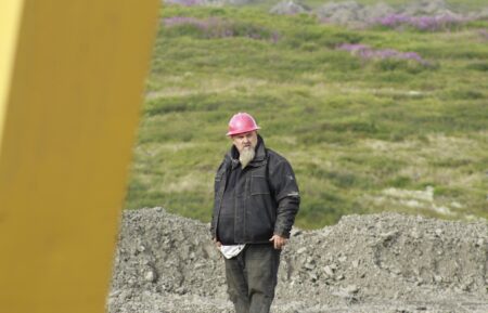 Todd Hoffman keeping track of the reclamation work.