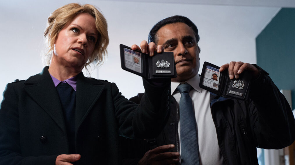 Sinéad Keenan and Sanjeev Bhaskar of 'Unforgotten'