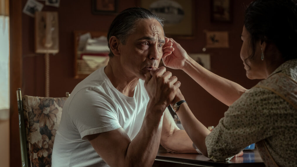 Zahn McClarnon and Deanna Allison in 'Dark Winds' Season 2 Episode 5