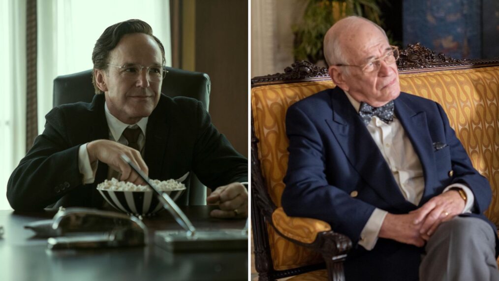 Clark Gregg as Arthur Sackler in 'Painkiller'; Kenneth Tigar as Arthur Sackler in 'Dopesick'