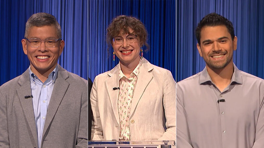 Ben Chan, Hannah Wilson, and Cris Pannullo on Jeopardy!