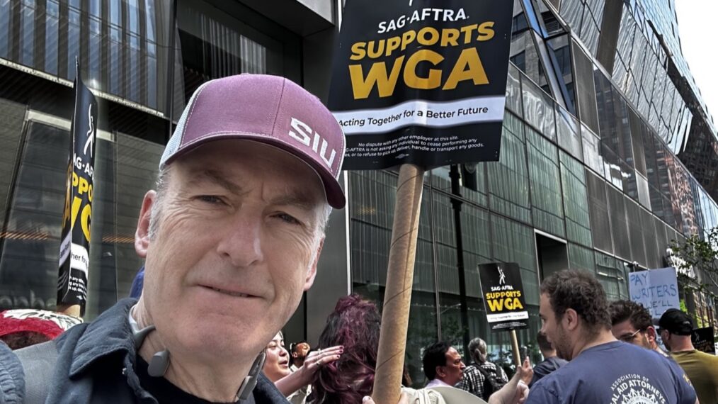 Bob Odenkirk on the picket lines