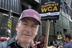 Bob Odenkirk on the picket lines