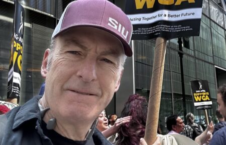 Bob Odenkirk on the picket lines