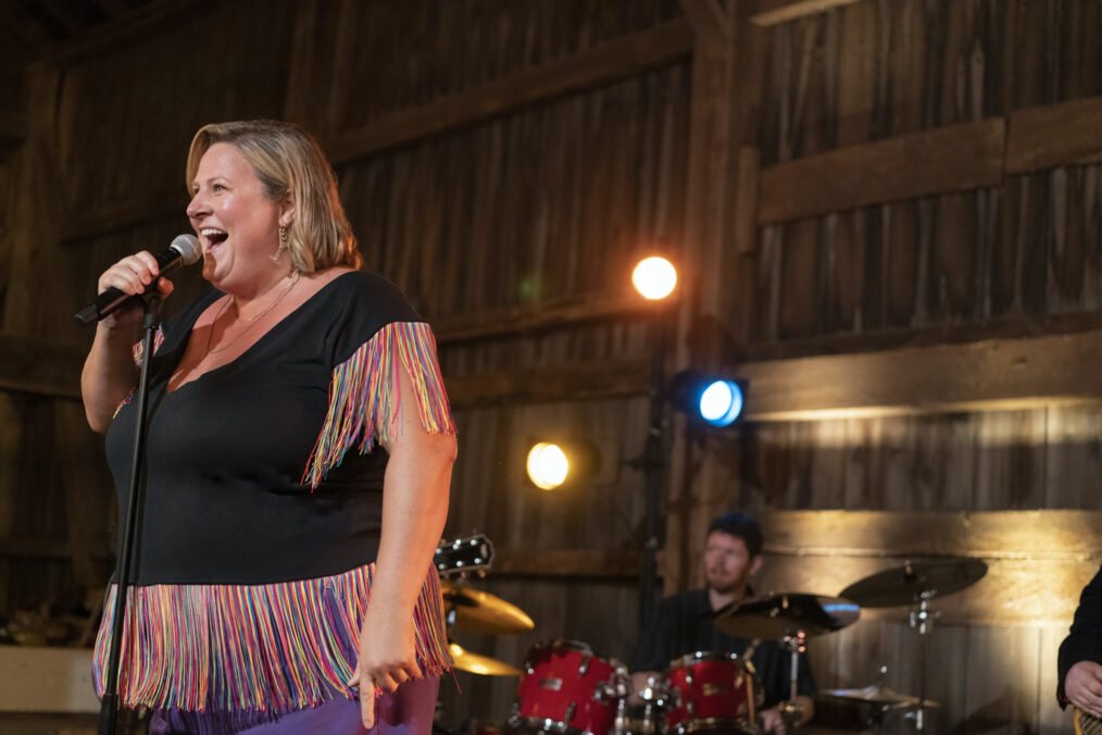 Bridget Everett singing as Sam on 'Somebody, Somewhere'