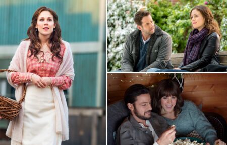 Erin Krakow in 'When Calls the Heart,' 'Finding Father Christmas' (with Niall Matter), and 'It Was Always You' (with Tyler Hynes)