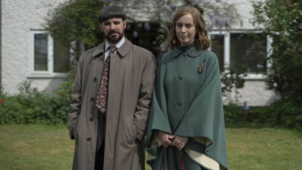 Simon Bird and Kate O'Flynn in 'Everyone Else Burns'