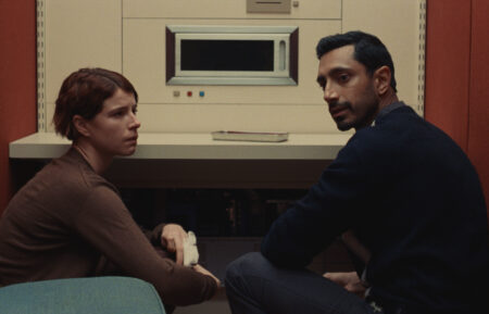 Jessie Buckley and Riz Ahmed in 'Fingernails'