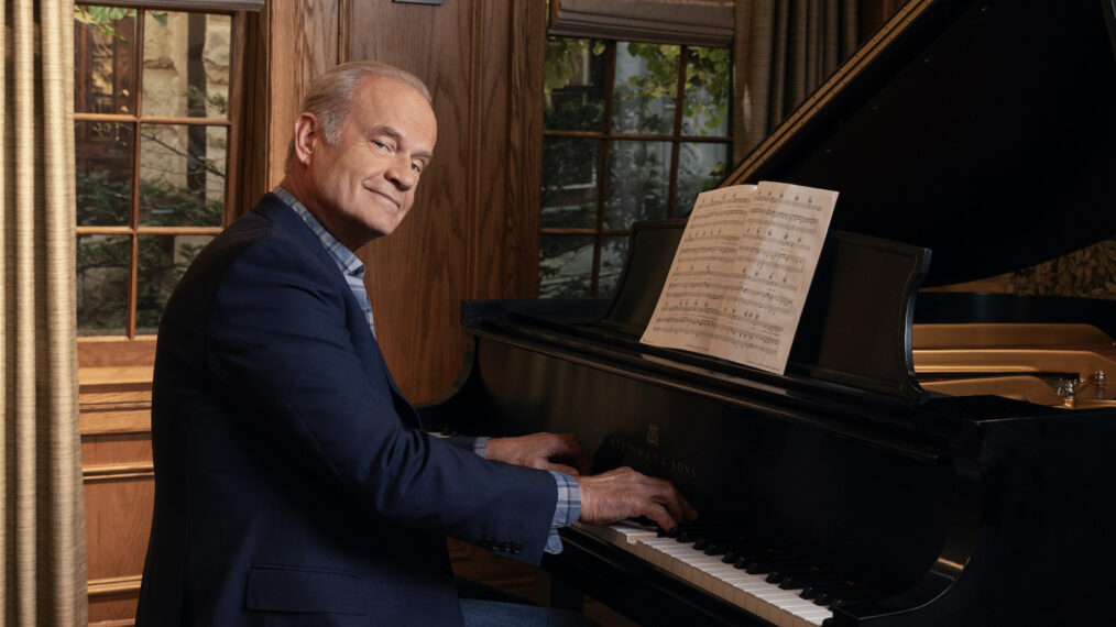 Kelsey Grammer playing piano in the 'Frasier' revival