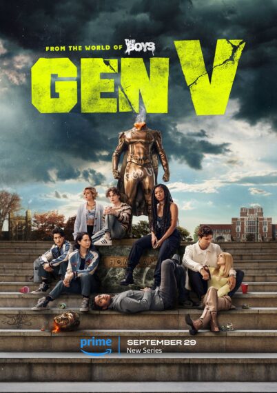 Jaz Sinclair, Chance Perdomo, Maddie Phillips, Patrick Schwarzenegger, Lizze Broadway, London Thor, Derek Luh, and Asa Germann for 'Gen V'