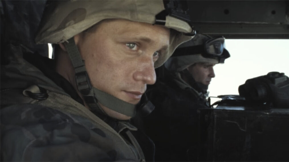 Alexander Skarsgård as Sgt. Brad 'Iceman' Colbert in 'Generation Kill'