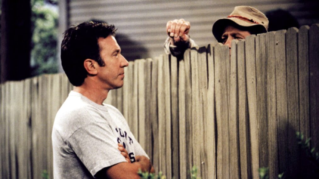 Tim Allen and Earl Hindman in 'Home Improvement'