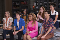 Kate Reinders, Joshua Bassett, Liamani Segura, Dara Reneé, Julia Lester, Sofia Wylie, and Frankie A. Rodriguez in 'HSMTMTS' Season 4