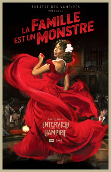 Delainey Hayles als Claudia im Poster zur zweiten Staffel von „Interview With the Vampire“.