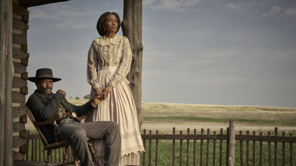 David Oyelowo and Lauren E. Banks in 'Lawmen: Bass Reeves'