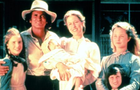 Melissa Gilbert, Michael Landon, Karen Grassle, Lindsay Greenbush, and Melissa Sue Anderson in 'Little House on the Prairie'