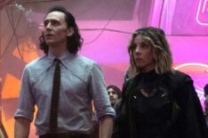 Tom Hiddleston and Sophia Di Martino in 'Loki' Season 1