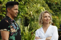 Jay Hernandez as Thomas Magnum, Perdita Weeks as Juliet Higgins in 'Magnum P.I.' - Season 5