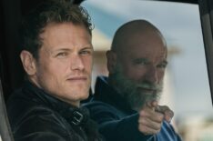 Sam Heughan an Graham McTavish in 'Men in Kilts' Season 2 Premiere