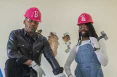 Michel Smith Boyd and Anthony Elle in the finale of HGTV's 'Barbie DreamHouse Challenge'