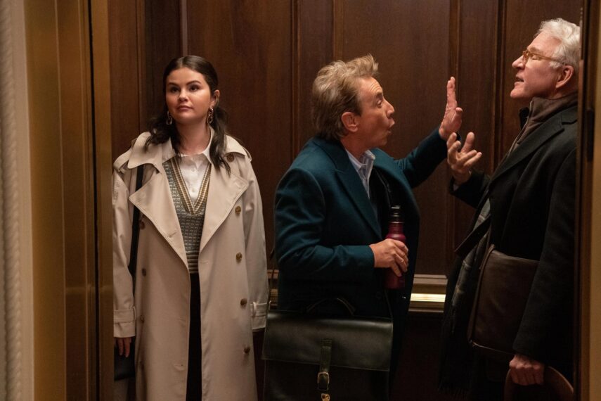 Selena Gomez, Martin Short, and Steve Martin in 'Only Murders in the Building' Season 3