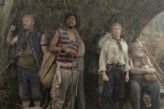 Matthew Mayer, Samba Schutte, Rhys Darby, Samson Kayo, and Kristian Nairn in 'Our Flag Means Death' Season 2