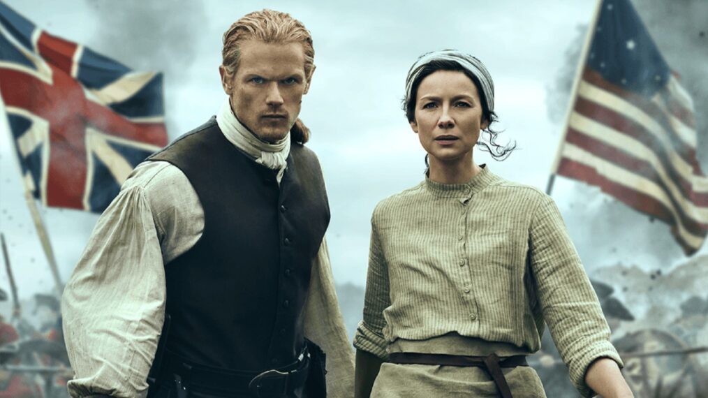 Sam Heughan and Caitriona Balfe in 'Outlander' Season 7