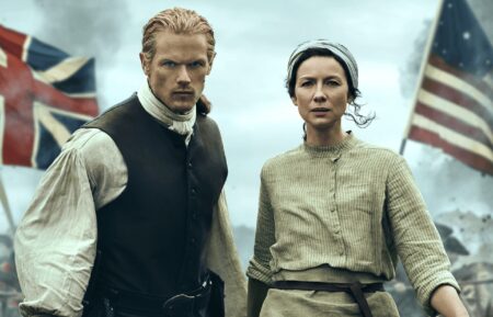 Sam Heughan and Caitriona Balfe in 'Outlander' Season 7