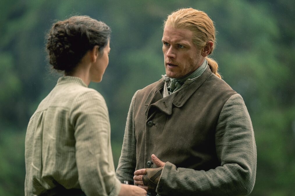 Caitriona Balfe and Sam Heughan in 'Outlander' Season 7