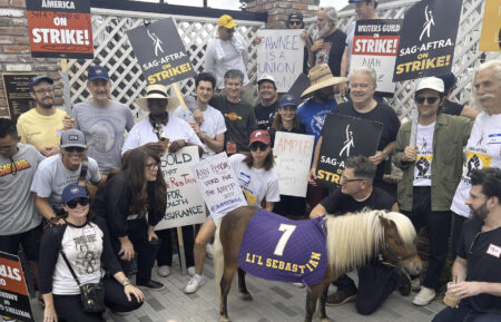 'Parks and Recreation' cast and crew members on the SAG-AFTRA picket line