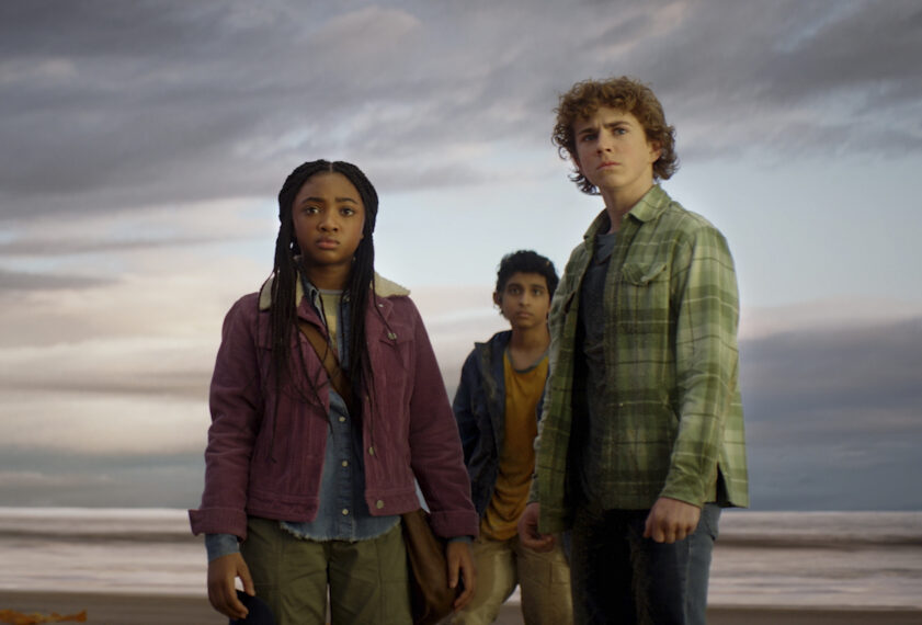 Walker Scobell, Leah Sava Jeffries, and Aryan Simhadri in 'Percy Jackson and the Olympians'