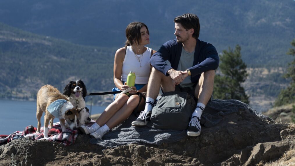 Lucy Hale and Grant Gustin in 'Puppy Love'