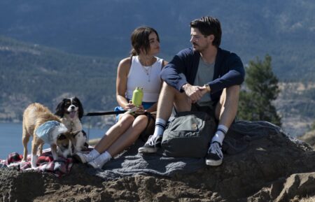 Lucy Hale and Grant Gustin in 'Puppy Love'