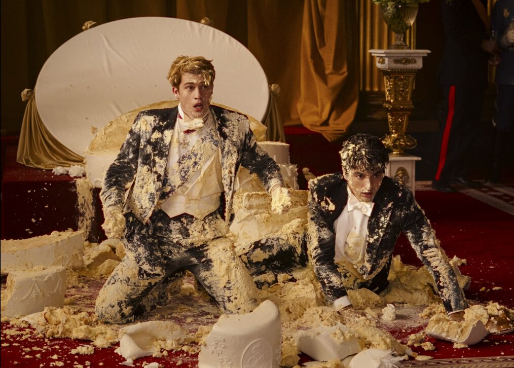 Nicholas Galitzine and Taylor Zakhar Perez in 'Red, White & Royal Blue'