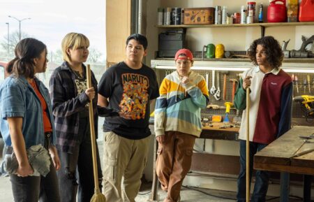 Devery Jacobs, Elva Guerra, Lane Factor, Paulina Alexis, and D'Pharaoh Woon-A-Tai in 'Reservation Dogs'