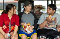 Devery Jacobs, Paulina Alexis, and Lane Factor in 'Reservation Dogs' Season 3