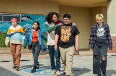 Paulina Alexis, Devery Jacobs, D’Pharaoh Woon-A-Tai, Lane Factor, and Elva Guerra in 'Reservation Dogs' Season 3 Episode 4