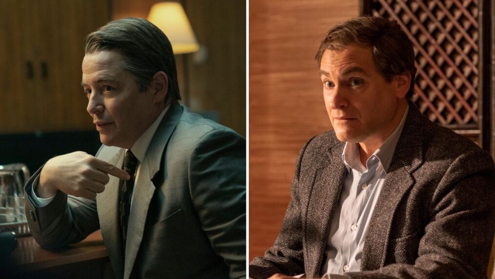 Matthew Broderick as Richard Sackler in 'Painkiller'; Michael Stuhlbarg as Richard Sackler in 'Dopesick'