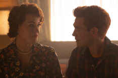Molly Ringwald as Mary Andrews and KJ Apa as Archie Andrews in 'Riverdale'
