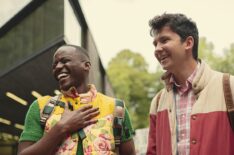 Asa Butterfield as Otis Milburn and Ncuti Gatwa as Eric Effiong in 'Sex Education' - Season 4