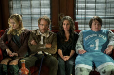 Gus Birney, Greg Kinnear, Courteney Cox, and Dylan Gage in 'Shining Vale' Season 2