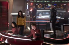 Rong Fu, Rebecca Romijn, Ethan Peck, and Anson Mount in 'Star Trek: Strange New Worlds'