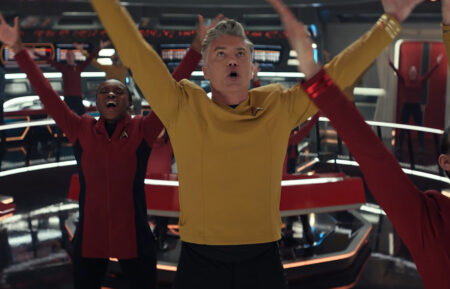 Anson Mount in the 'Star Trek: Strange New Worlds' musical episode