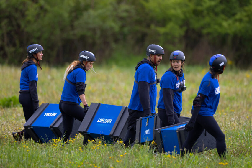 Alyssa López, Cassidy Clark, Faysal Shafaat, Tori Deal y Desi Williams en 'The Challenge: USA'