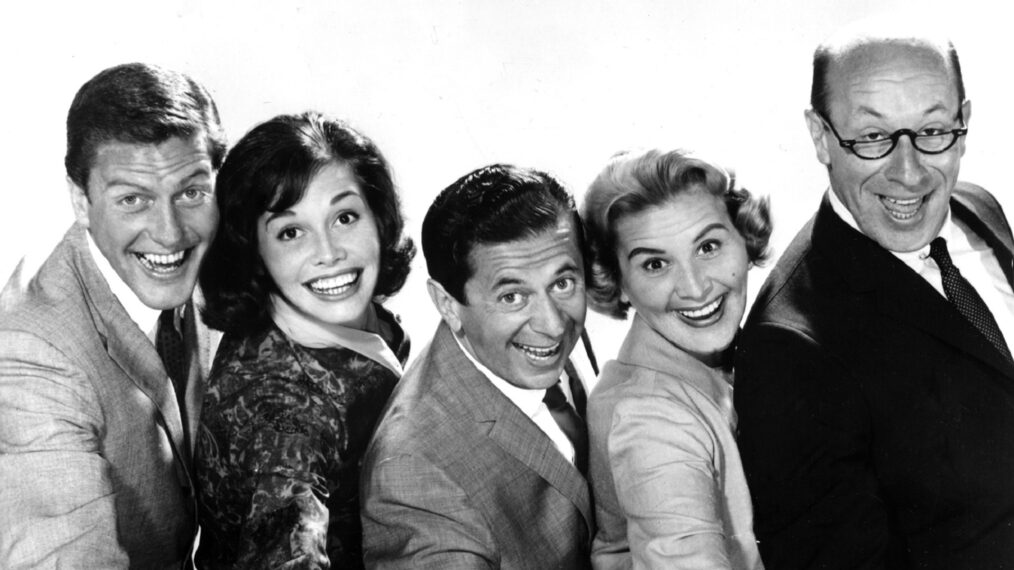 Dick Van Dyke, Mary Tyler Moore, Morey Amsterdam, Rose Marie, and Richard Deacon for 'The Dick Van Dyke Show'