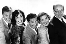 Dick Van Dyke, Mary Tyler Moore, Morey Amsterdam, Rose Marie, and Richard Deacon for 'The Dick Van Dyke Show'