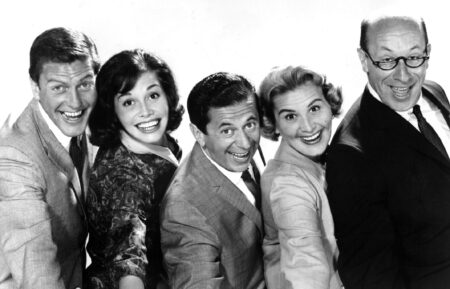Dick Van Dyke, Mary Tyler Moore, Morey Amsterdam, Rose Marie, and Richard Deacon for 'The Dick Van Dyke Show'