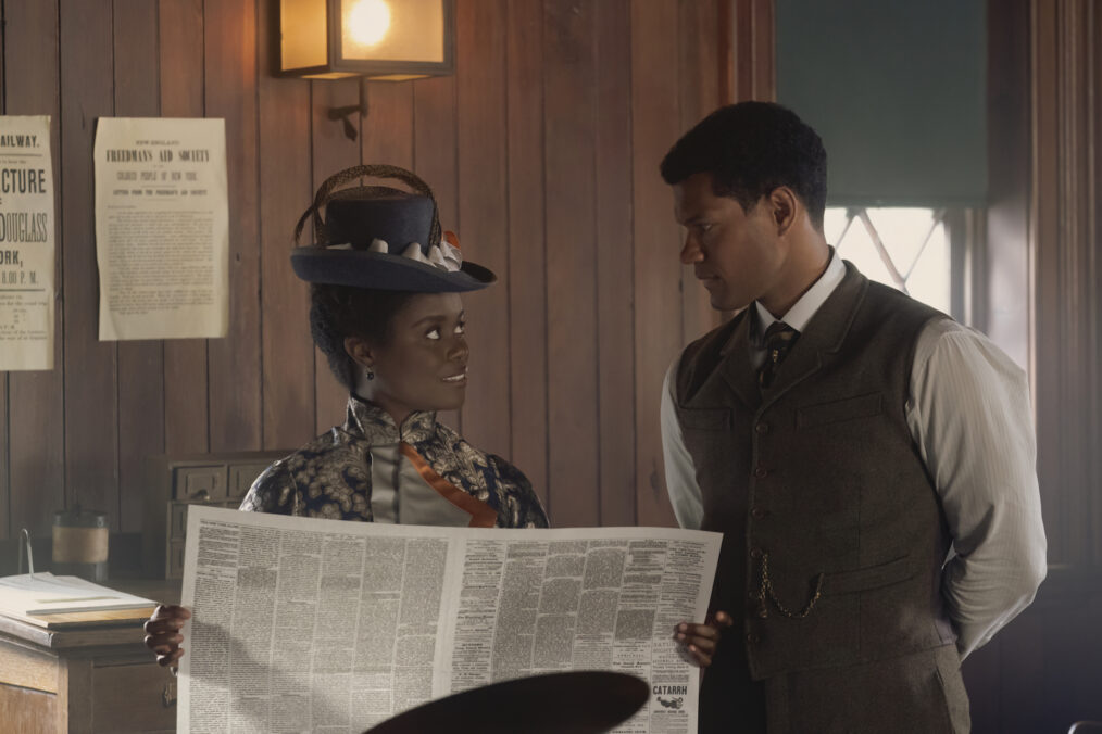 Denee Benton and Sullivan Jones in 'The Gilded Age' Season 2